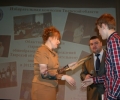 Награждение победителя олимпиады Виктора Морозова (учащийся 11 класса МОУ СОШ № 35 г. Твери)